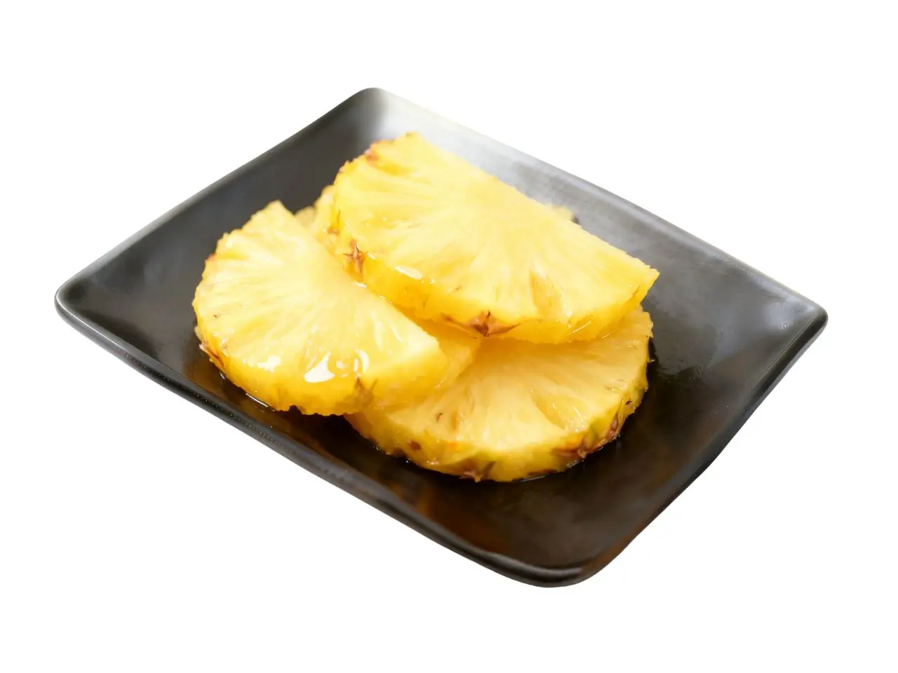 Pineapple slices at FirePot Korean BBQ & Hot Pot, a Asian Restaurant in Grand Forks
